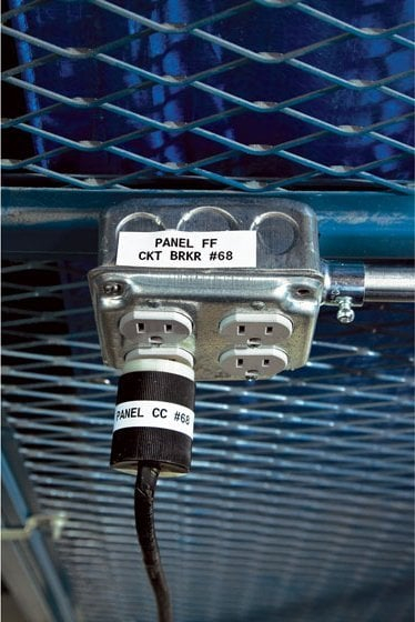Rrip etiketimi Brady M21 750 595, 6.4 m, 19.05 mm, i bardhë