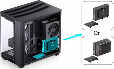 Kasë Jonsbo Jonsbo TK-3 - ATX-Gehäuse, e zezë, Full Tower