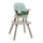 Karrige e lartë për fëmijë U-grow, 60x58.5x96.5 cm, Mint Green