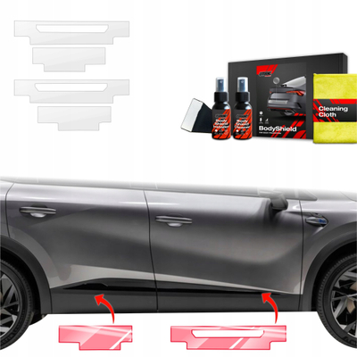 Folie mbrojtëse pragësh Grizz GrizzProtector, 4n1 PPF, për Renault Symbioz 2024–2025, transparente