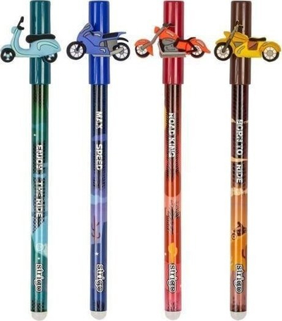 Stilolaps fshirës Strigo me kapak motor, majë 0.5mm, set 36 copë, shumëngjyrësh