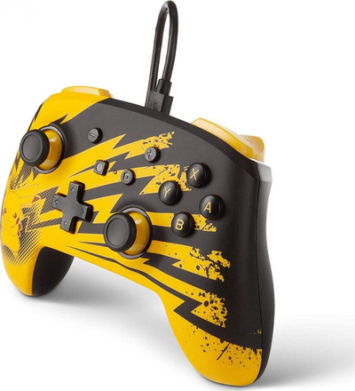 Kontroller PowerA Pokemon: Pikachu Lightning, me kabllo, i verdhë