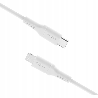 Kabllo karikimi FIXED USB C në Lightning, 2m, PD, e bardhë
