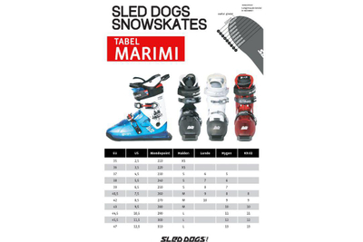 P Fundbore Sled Dogs K9.02 SDK9.02 260, madhësia 40.5 EU, blu e bardhë