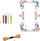 Set krijimi bizhuterish Djeco Tiny Beads, 12 byzylykë, për fëmijë