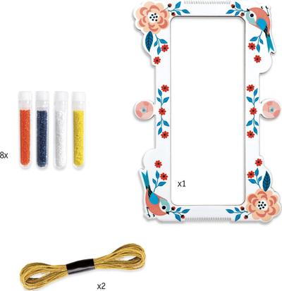 Set krijimi bizhuterish Djeco Tiny Beads, 12 byzylykë, për fëmijë