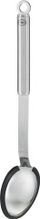 Lugë perimesh Rosle 34 cm, çelik inox me silikon, argjend me të zezë
