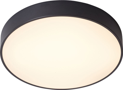Plafonierë tavani Netlighting LED moderne, 30W 1800lm, 3000K, e zezë