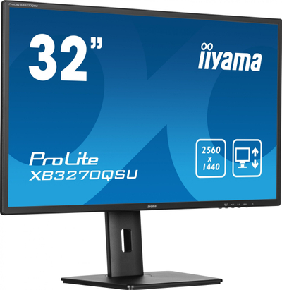 Monitor iiyama ProLite XB3270QSU B1, 32\", WQHD, IPS, i zi