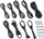 Set kabllosh CableMod Graphite ZUAD-1029, për PSU ASUS ROG Thor dhe Seasonic, gri