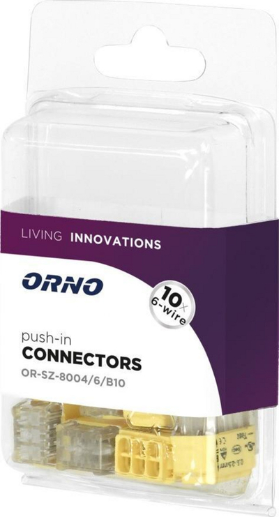 Lidhës elektrik ORNO OR-SZ-8004, 6 tela, 300V 24A, transparent