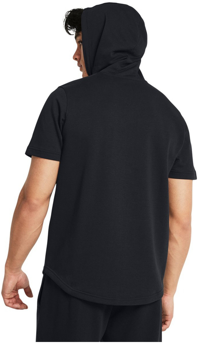 Bluzë sportive pa mëngë Under Armour Project Rock Terry me kapuç, e zezë