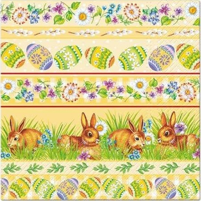Salveta letre MFP Easter 332801, 33x33 cm, 3-shtresore, me motive Pashke shumëngjyrëshe