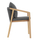 Set karrigesh Contrel HM6244.02, dru akacie, me jastëkë, gri
