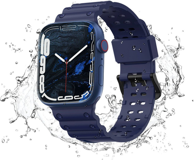 Rrip ore Apple Hurtel Strap Triple Protection, për Apple Watch 41 40 38 mm, navy blue
