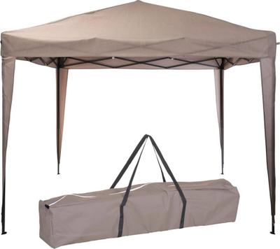 Çadër kopshti Kodra Gazebo, 300 x 300 x 245 cm, me çantë ruajtje, ngjyrë taupe