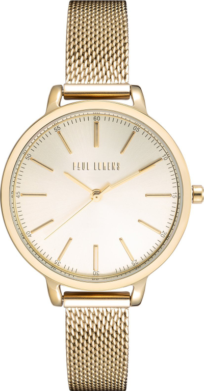 Ora dore Paul Lorens PL11760B-4D1, quartz, diametër 19mm, ngjyrë ari