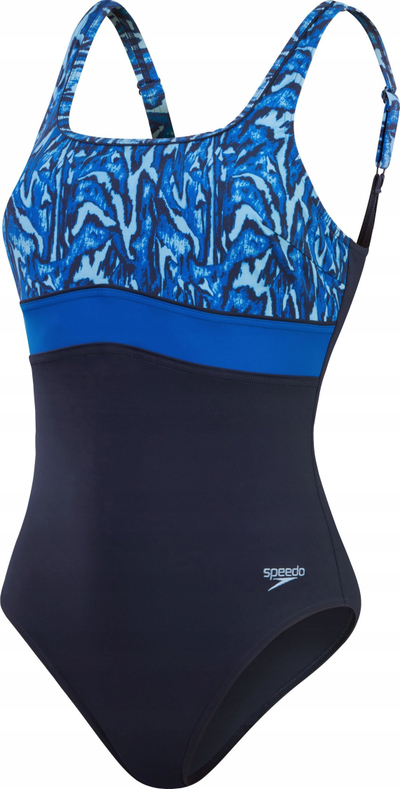Kostum banje për goca Speedo ContourEclipse, që të formon, me rripa që rregullohen, blu