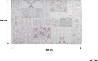 Tapet Beliani BALICA II, 140x200 cm, poliester, gri