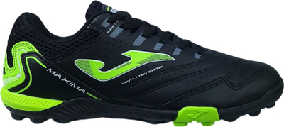 Këpucë futbolli Joma Maxima 2401 TF, për fushë me bar sintetik, për burra, të zeza me jeshile