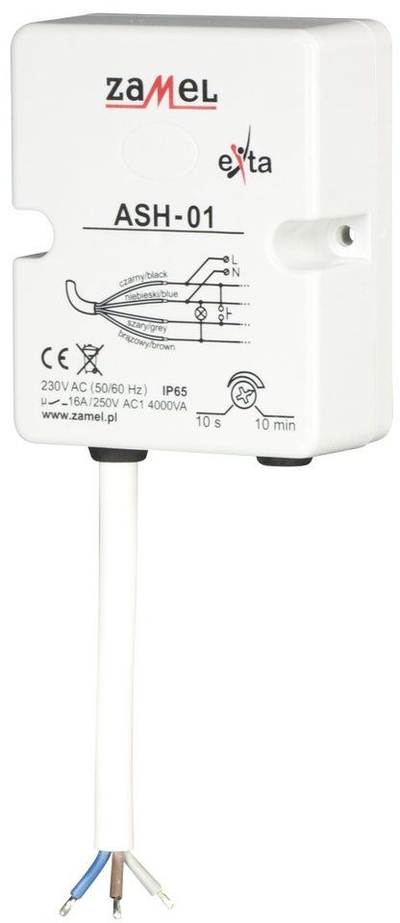 Rele kohe për shkallë Zamel Exta ASH-01, 230V AC, IP65, e bardhë