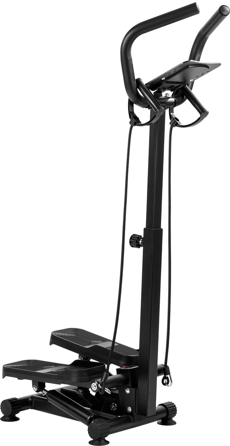 Pajisje stepper Rebel Active RBA-3230, doreza të rregullueshme, ekran LCD, e zezë