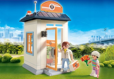 Set lodrash Playmobil City Life 70818 Pediatri, starter pack, për kalamaj 4-10 vjeç, shumëngjyrësh