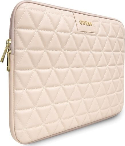 Futrollë tabletë Guess Sleeve GUCS13QLPK, 13", lëkurë vegane, rozë