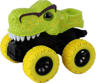 Makinë lodër dinosauri Tyrannosaurus Rex, mekanizëm fërkimi, e gjelbër