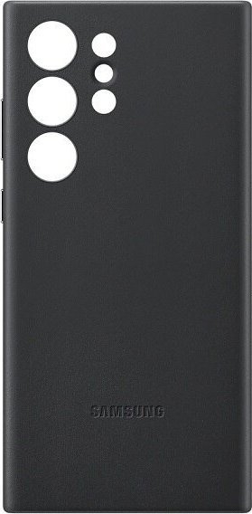Futrollë lëkure origjinale Samsung Galaxy S23 Ultra, e zezë