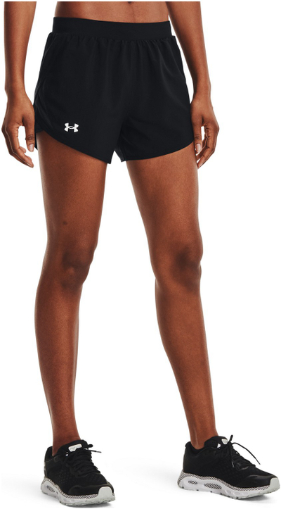 Pantallona të shkurtra vrapimi Under Armour Fly-by 2.0, rrjetë, thithje djersë, të zeza