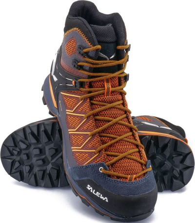 Çizme malore Salewa MTN Trainer Lite Mid GTX, membranë GORE‑TEX, nr 41, portokalli