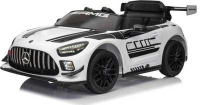 Makina elektrike për fëmijë Mercedes AMG GT3, 12V, me telekomandë, e bardhë