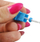 Freza keramike për kutikula Ceramic Cutters Nail Cuticle Ball, me kokë si sferë, e bardhë