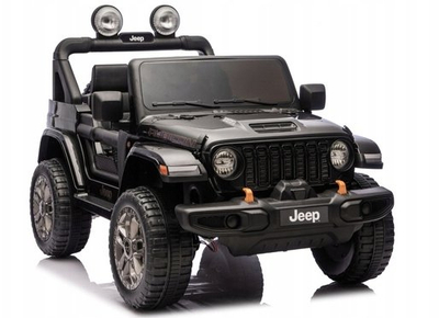 Veturë elektrike për fëmijë Jeep Rubicon DK JWR556, 24V, 4x4, e zezë