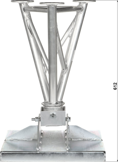 Bazë e lëvizshme për mast rrjetë Dipol MK-1.5 POD-G, alumin edhe hekur i galvanizum