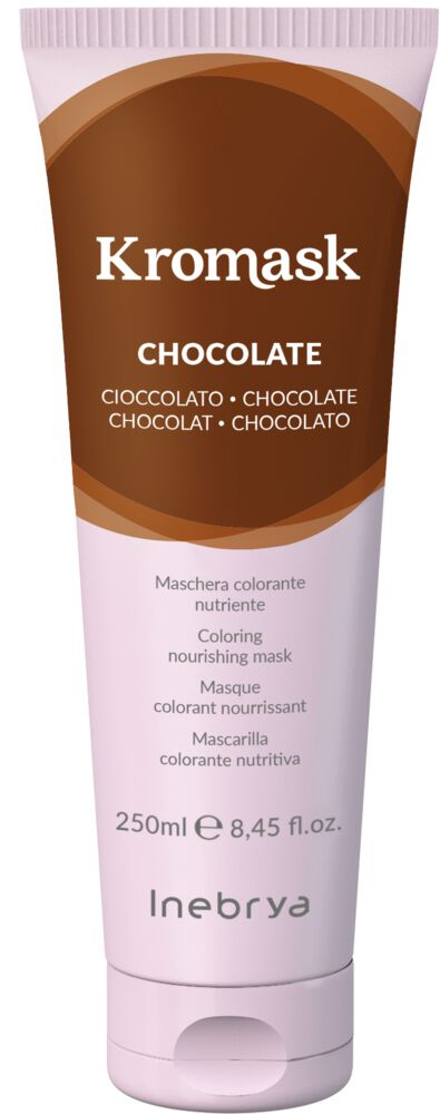 Maskë me ngjyrë për flokë Inebrya, Kromask Chocolate, 250 ml