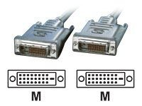 Kabllo monitori VALUE DVI-D Dual Link, 10m, 24+1 pin, gri