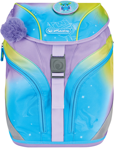 Ученички ранец Herlitz SoftLight Plus Little Monster, 18L, ергономски, шарен