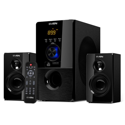 Компјутерски звучници Sven SV-013233, систем 2.1, 55W RMS, со Bluetooth, црни