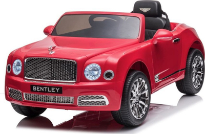 Makina elektrike për fëmijë Lean Toys Bentley Mulsanne, 12V, telekomandë, e kuqe me shkëlqim