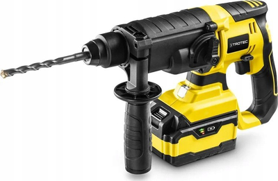 Çekiç me bateri Trotec PRDS 20-20V, 20V, 4.0Ah, i verdhë me të zezë