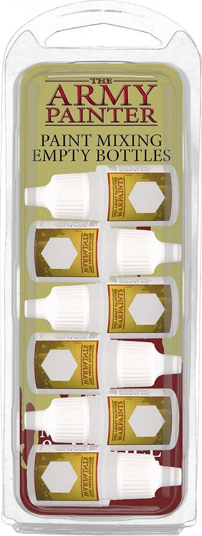 Shishe bosh për bojë Army Painter Paint Mixing, 12 ml, set me 6 copë, transparente