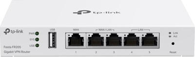 Ruter TP-Link Festa FR205, Gigabit VPN, 5 porta, i bardhë metalik