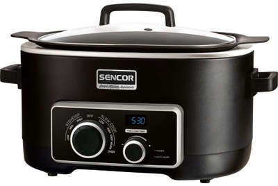 Tenxhere për gatim të ngadaltë Sencor SRP 6100BK, 6L, 1200W, e zezë