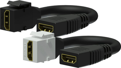 Adapter HDMI Procab VCK450, keystone, femër në femër, i bardhë