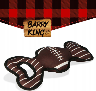 Lodër pelushi për qen Barry King Rugby, me zë, 33.5 x 15cm