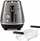 Toster DeLonghi Distinta CTIN2103.TB, 900W, 2 feta, titan i zi