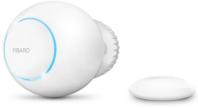 Termostat radiatori smart Fibaro Starter Pack 6028, Z Wave Plus EU, me bateri, i bardhë