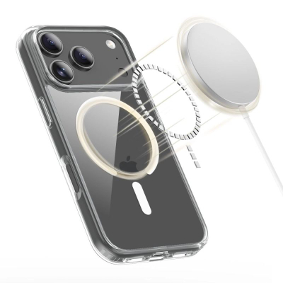 Mbajtëse telefoni Tech-Protect FlexAir Hybrid MagSafe për iPhone 17 Pro Max, transparente, që s’e ha kollaj goditja